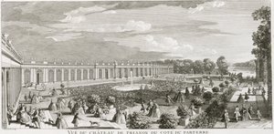 Veduta del Chateau de Trianon, il parterre da Jacques Rigaud